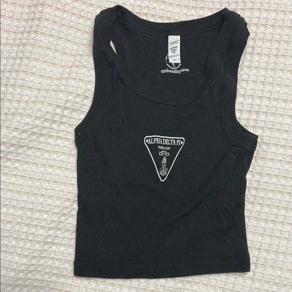 Alpha Delta Pi Black Tank Top